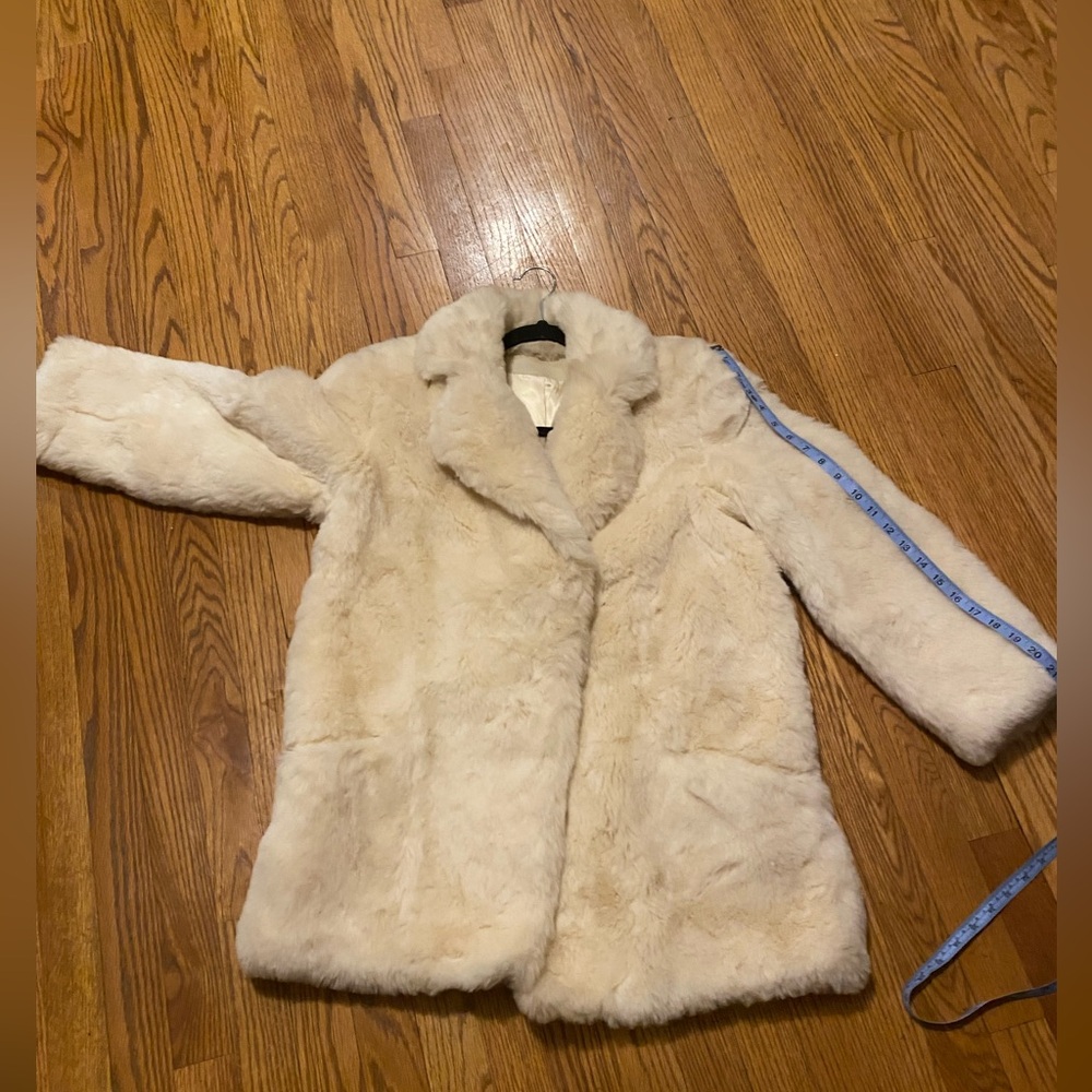 Cream Faux Fur Coat
